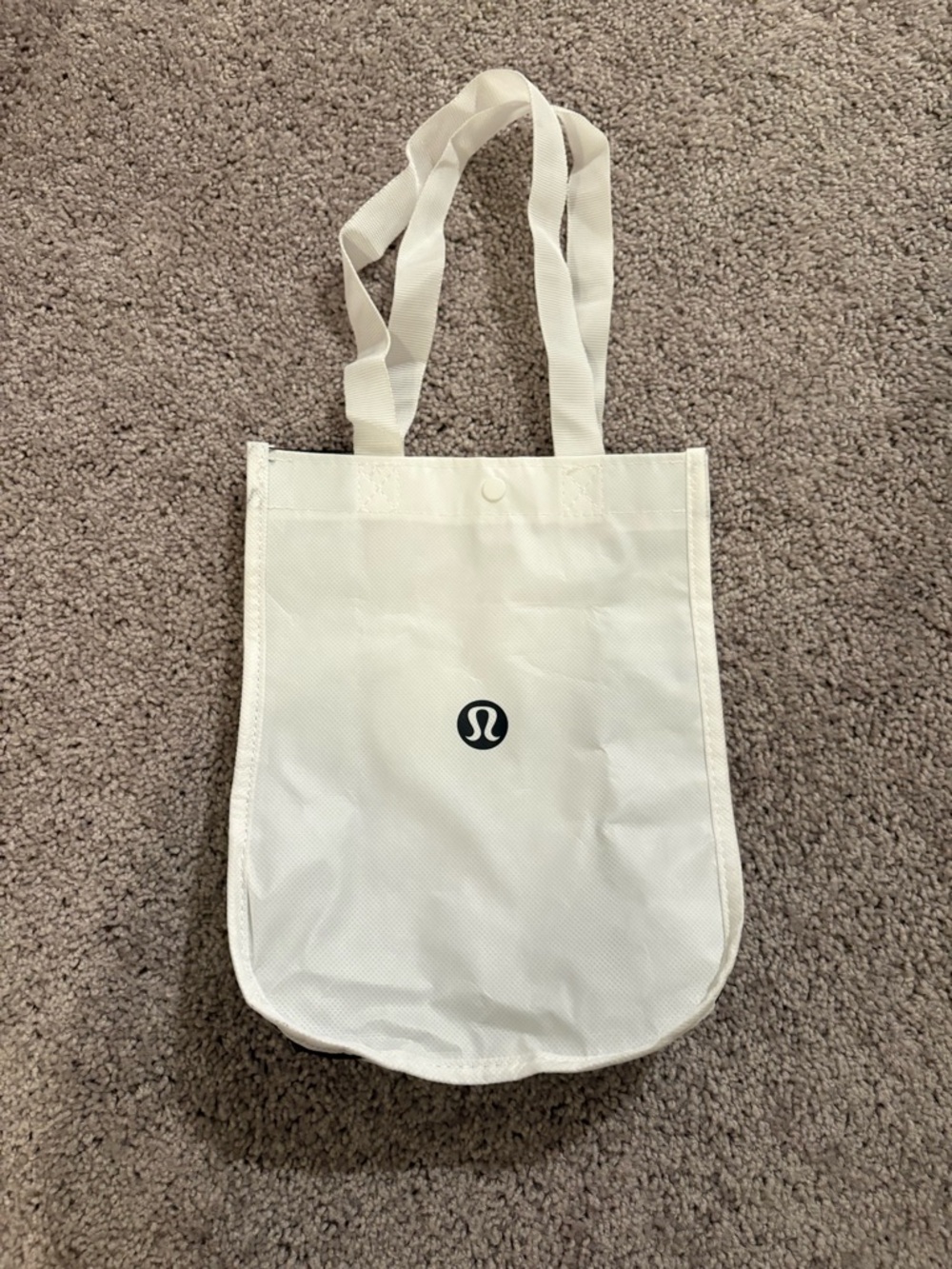 lululemon athletica White Logo Tote Bag